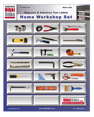 Tool Organization Labels - NikkiStiks - Find Your Tools Fast!